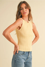 The Celine Pleated Tank