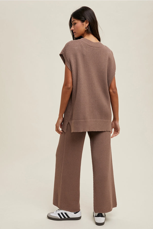 The Affle Knit Wide-Leg Pants
