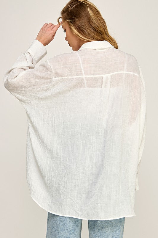 Bridget Button Down | White