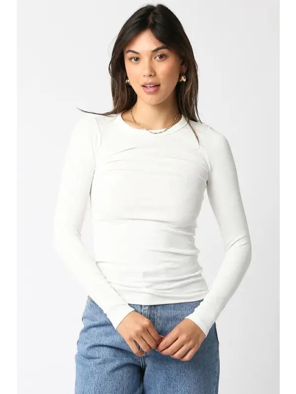 Abbey Long Sleeve | White
