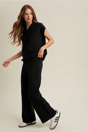 Lenne Zip Collar Knit Top