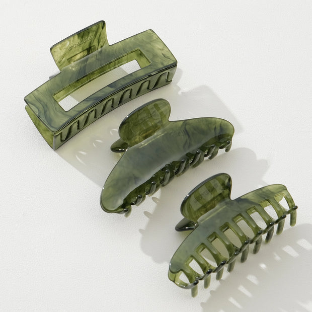 Jade Green Claw Clips