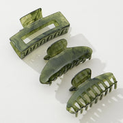 Jade Green Claw Clips