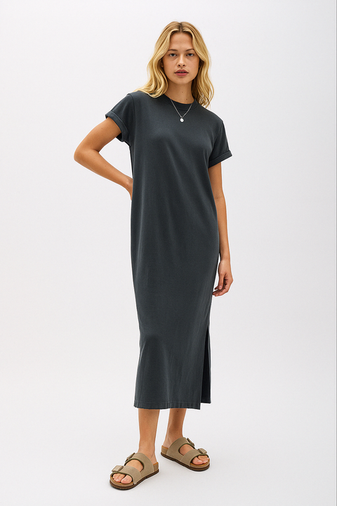 Relaxed Maxi Dress | Charcoal