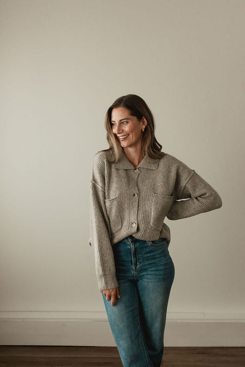 The Esme Knit Shirt-Jacket