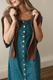 The Wynne Button-Front Midi