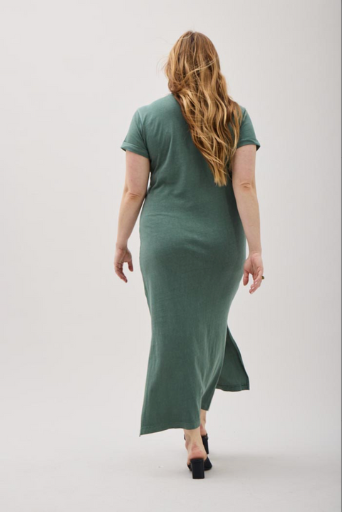 Relaxed Maxi Dress | Washed Green