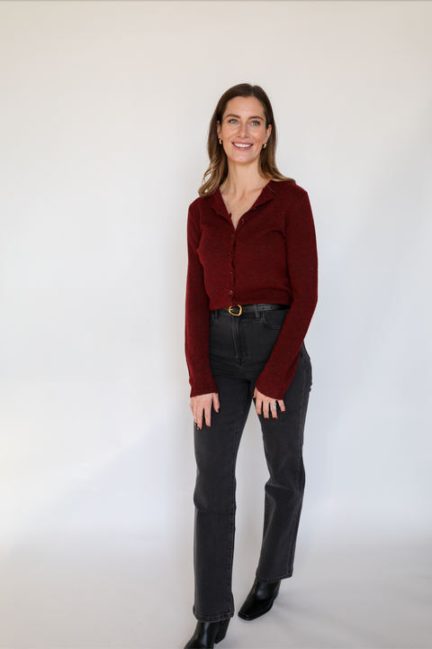 The Wren Cardigan | Wine