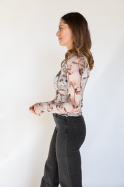 The Maribel Mesh Top