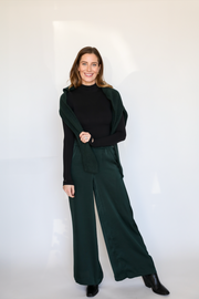The Isolde Satin Pant | Garland Green
