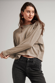 The Solin Top | Warm Grey