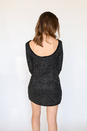 La Marca Sequin Mini Dress