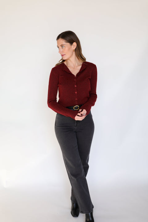 The Wren Cardigan | Wine