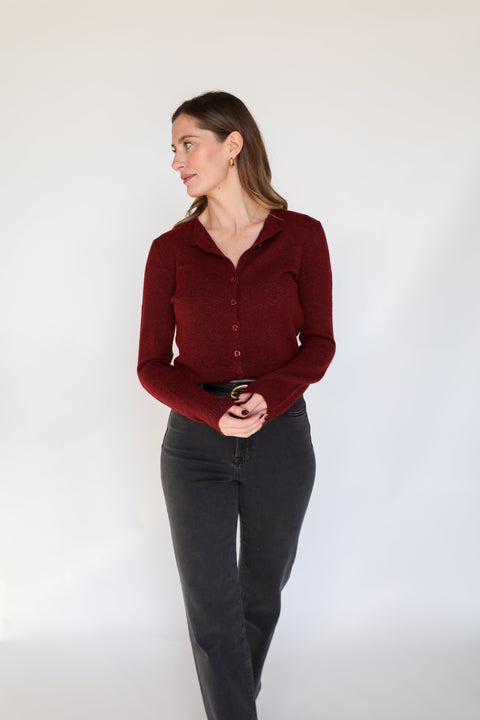 The Wren Cardigan | Wine