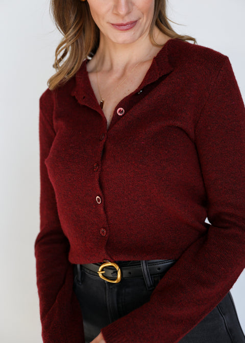 The Wren Cardigan | Wine