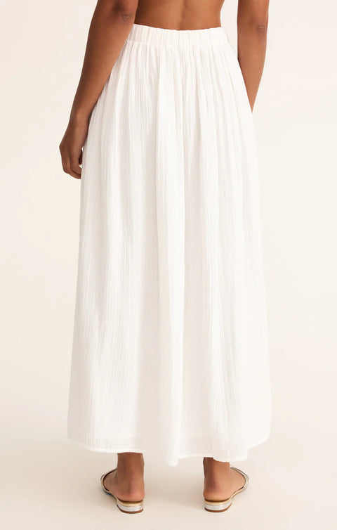 Reina Airy Gauze Midi Skirt