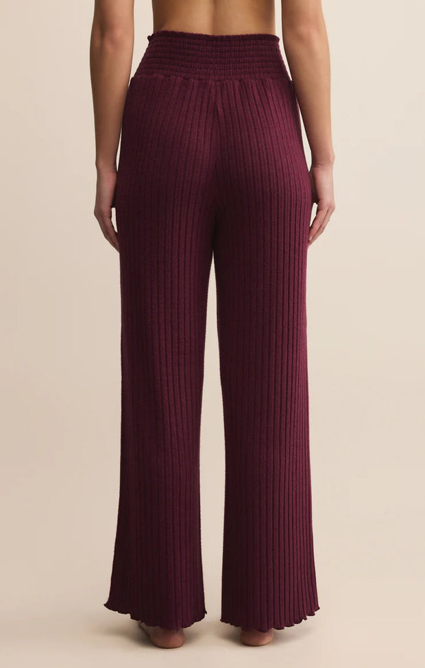 Dawn Smocked Silky Rib Pant