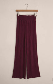 Dawn Smocked Silky Rib Pant