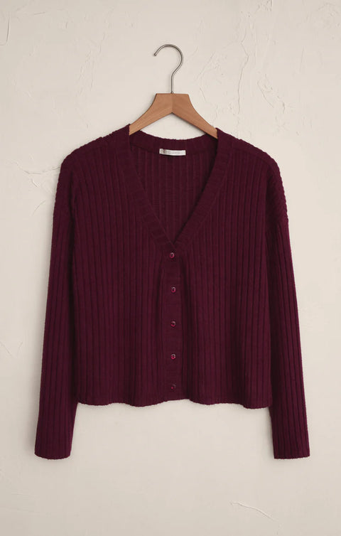 Mara Silky Rib Cardigan