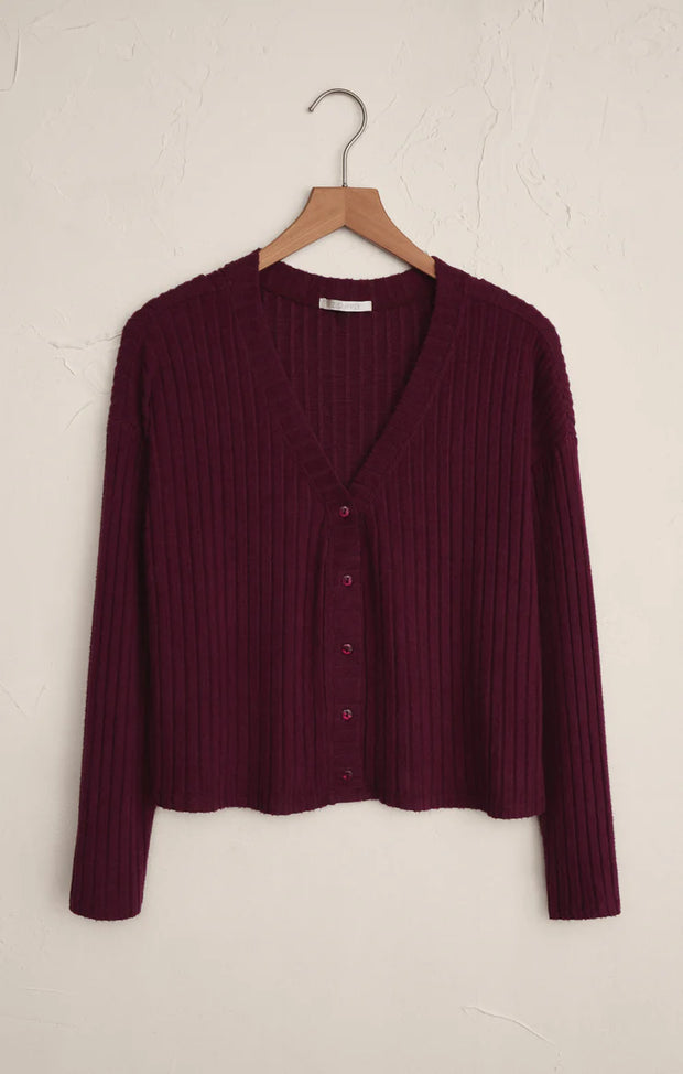 Mara Silky Rib Cardigan