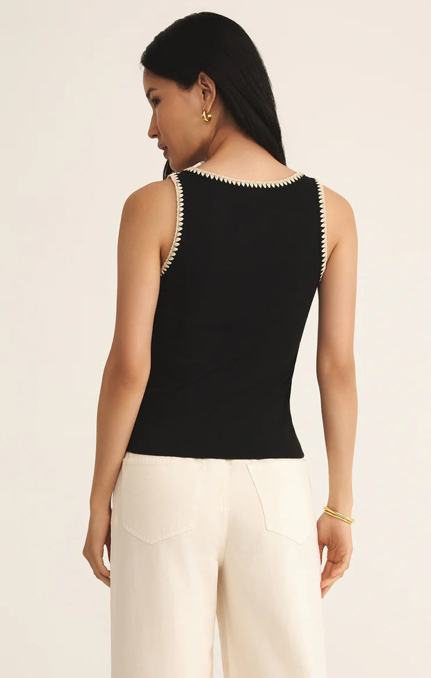 Jaidynn Whipstitch Rib Tank