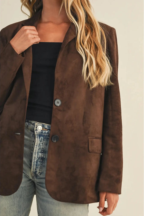 The Easton Suede Blazer