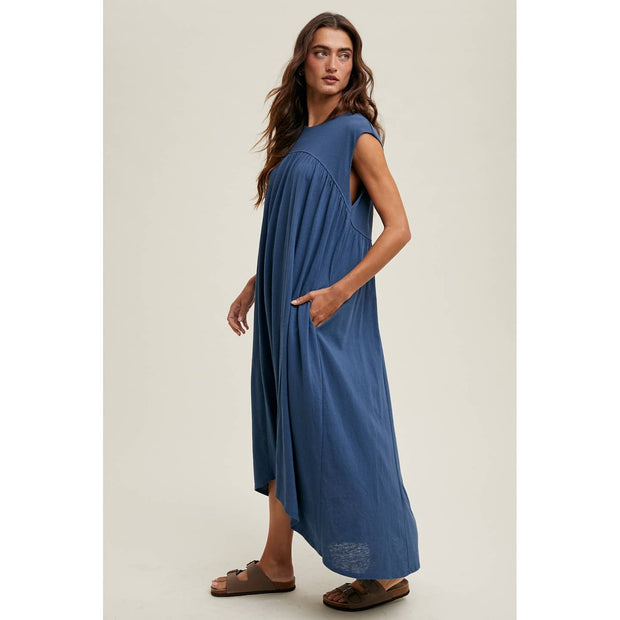 Free Falling Hi-Low Midi Dress