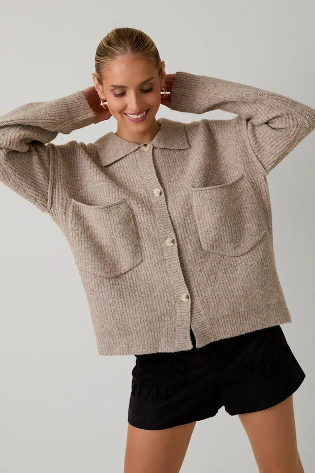 The Esme Knit Shirt-Jacket
