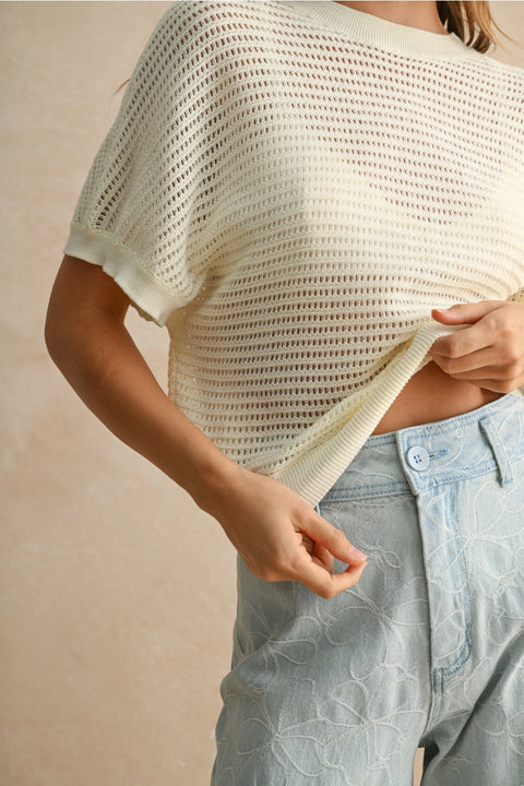 The Drew Open Back Sweater