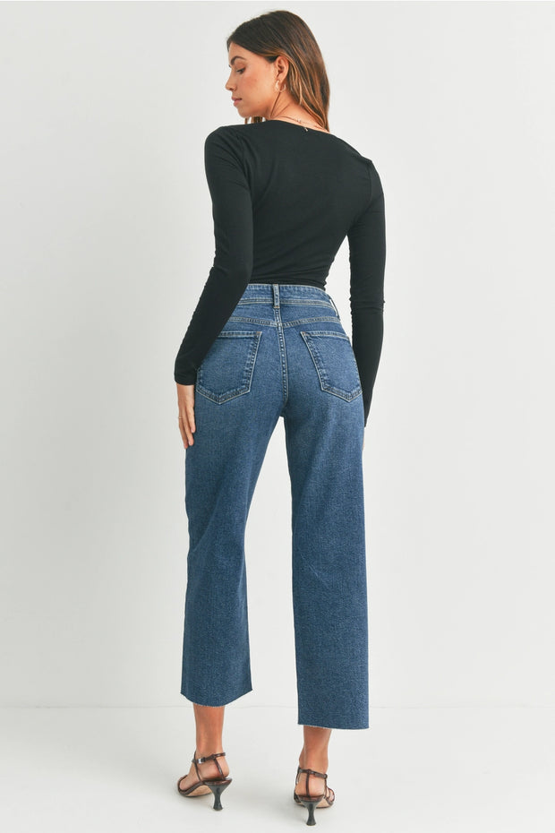 The Nautical Wide Leg | Dark Wash