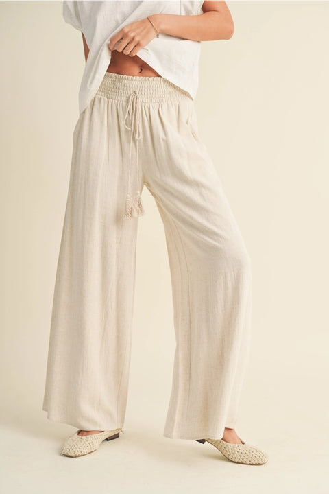 Willow Linen Pants | Oatmeal