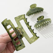 Jade Green Claw Clips