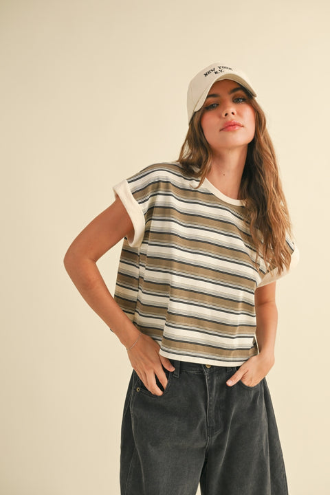 Theo Stripe Tee