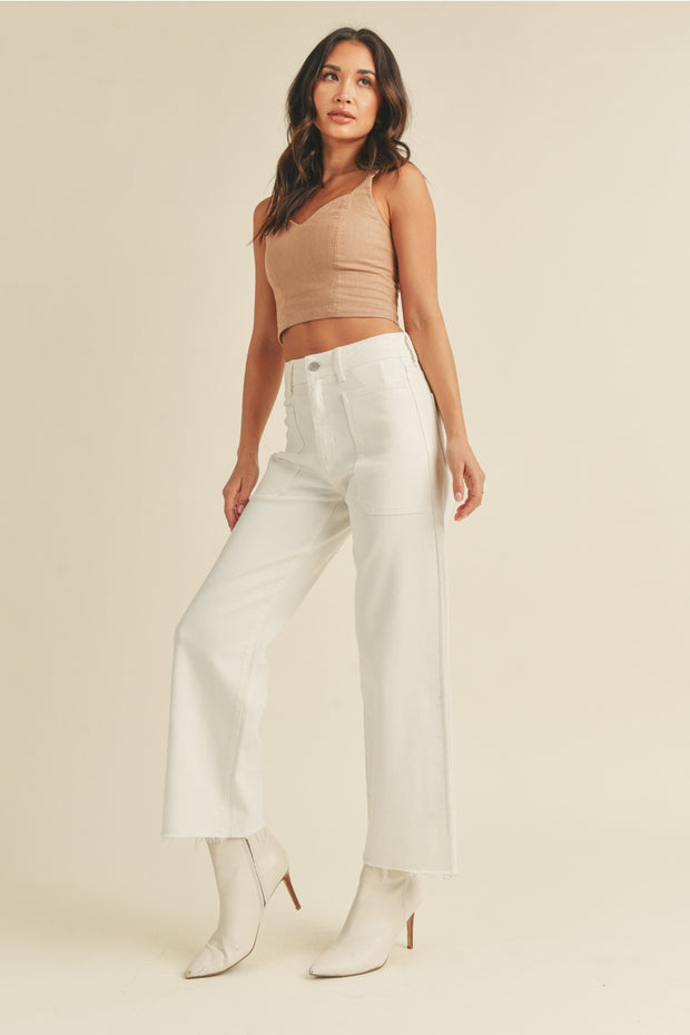 Nautical Wide Leg Pants