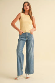 The Celine Pleated Tank