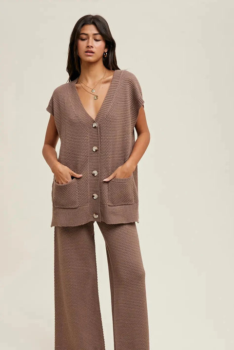 The Affle Knit Wide-Leg Pants