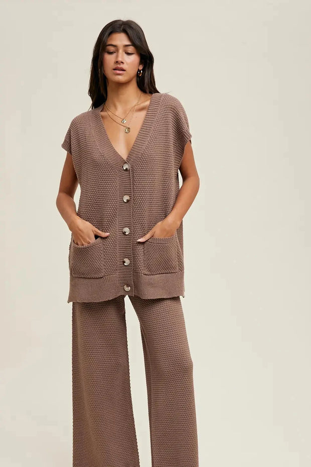 The Affle Knit Wide-Leg Pants