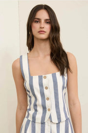 The Marina Stripe Vest