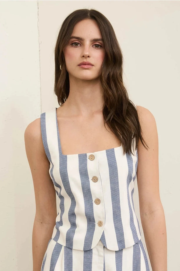 The Marina Stripe Vest