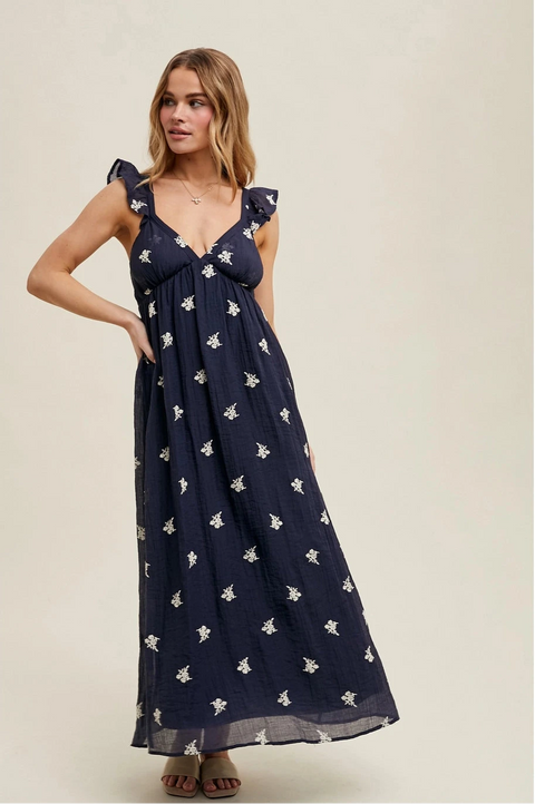 Merrin Embroidered Maxi