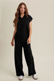 Lenne Zip Collar Knit Top
