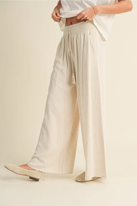 Willow Linen Pants | Oatmeal