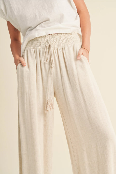 Willow Linen Pants | Oatmeal