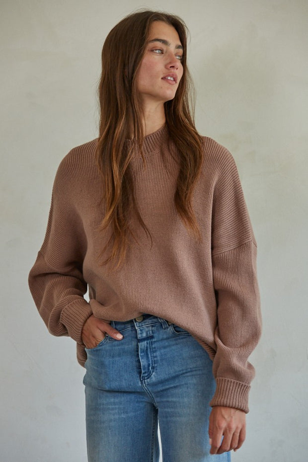 Riley Sweater | Mocha Brown