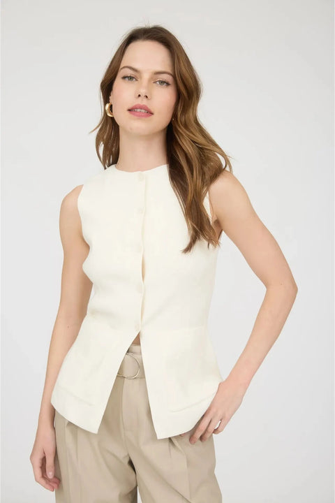 The Marlowe Button Top