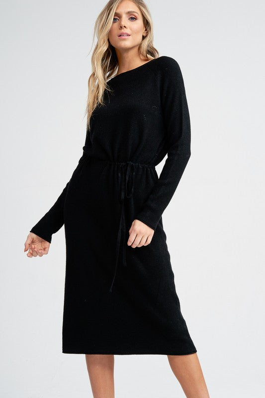 Ricci Sweater Dress (Black)